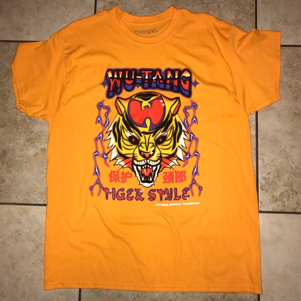 NEW Vintage Wutang Clan Tiger Style Hoodie Large
